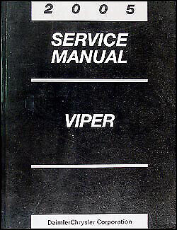 2005 Dodge Viper Service Manual ORIGINAL SRT-10 Factory Repair Shop Book OEM