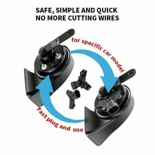 2PC 12v Premium Electric Horns for JEEP GRAND CHEROKEE COMPASS RENEGADE WRANGLER