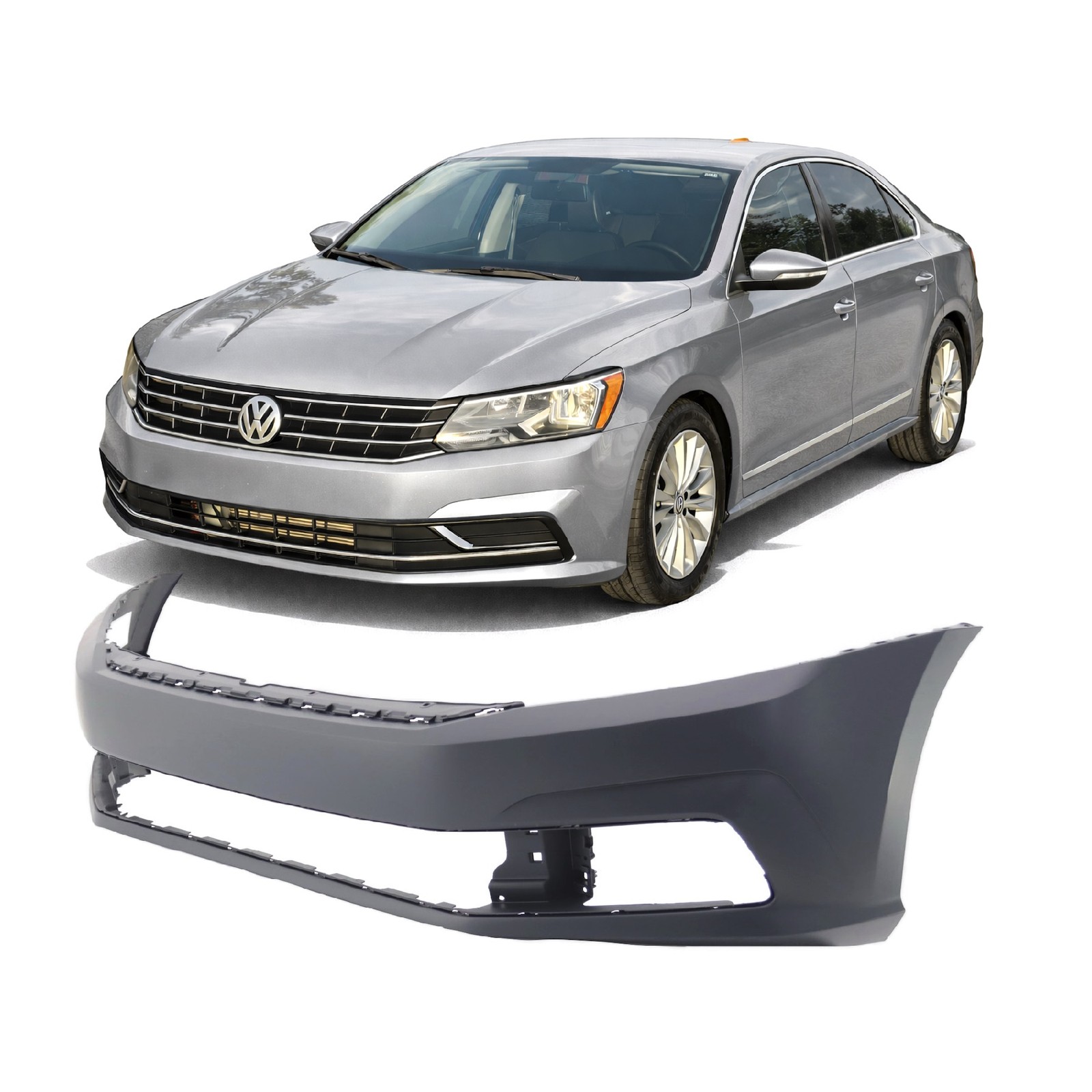 2016-2019 VW Passat Sedan S SE SEL Front Bumper Cover VW1000226 561807217DGRU
