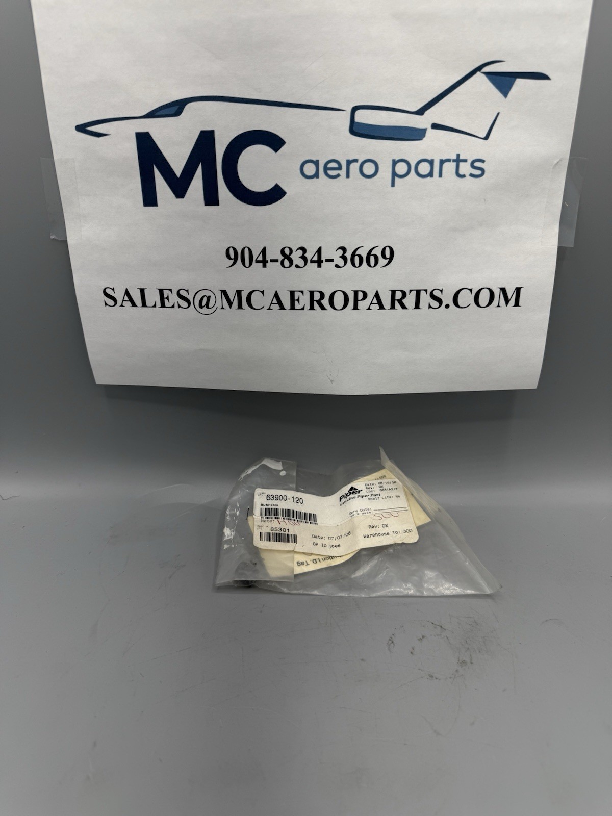 PIPER AIRCRAFT BUSHING PN: 63900-120 PIPER AIRCRAFT BUSHING PN: 63900-120