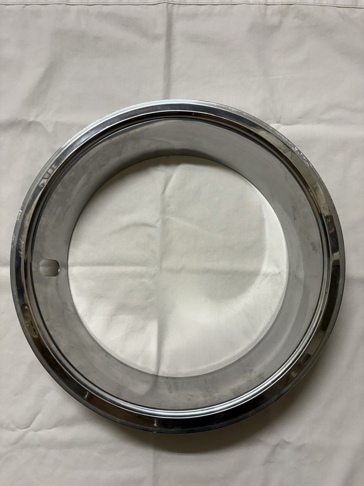  15.5” Vintage Heavy  Chrome Hubcap Beauty Ring Wheel Rim Trim 