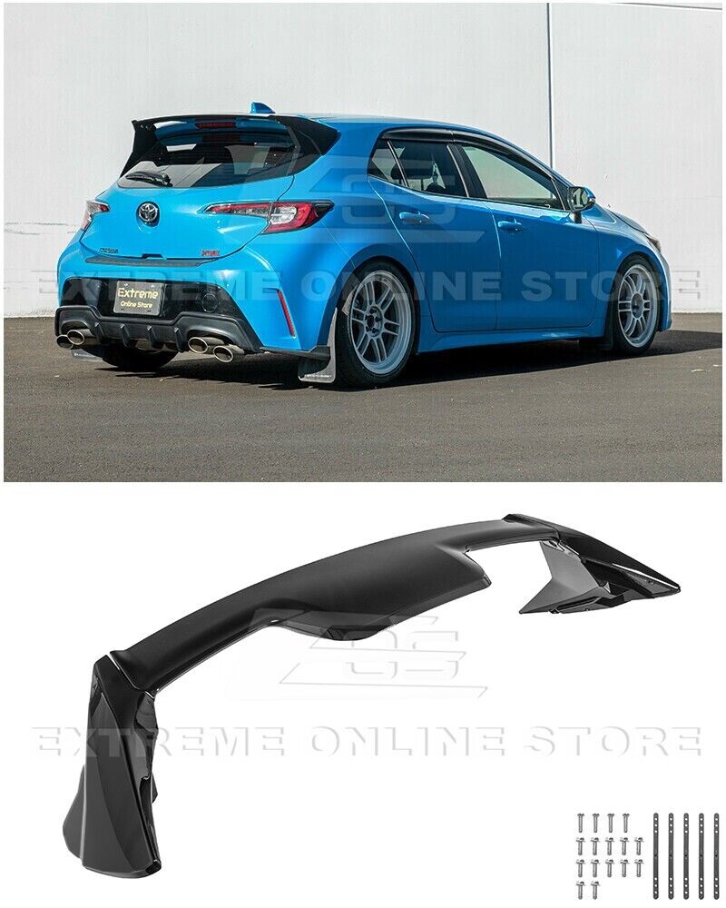 For 19-Up Toyota GR Corolla Hatch | CE Style GLOSS BLACK Rear Roof Wing Spoiler
