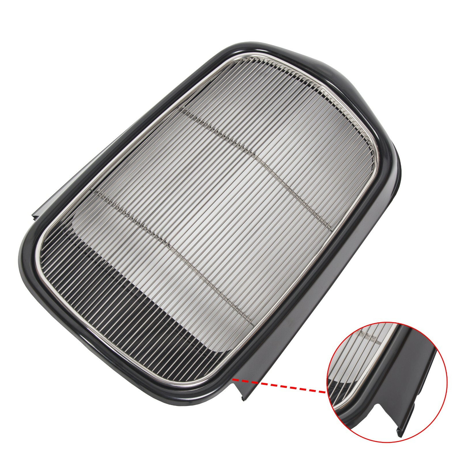 For 1932 Ford Hot Rod Steel Radiator Steel Front Grille Shell+Smooth Insert