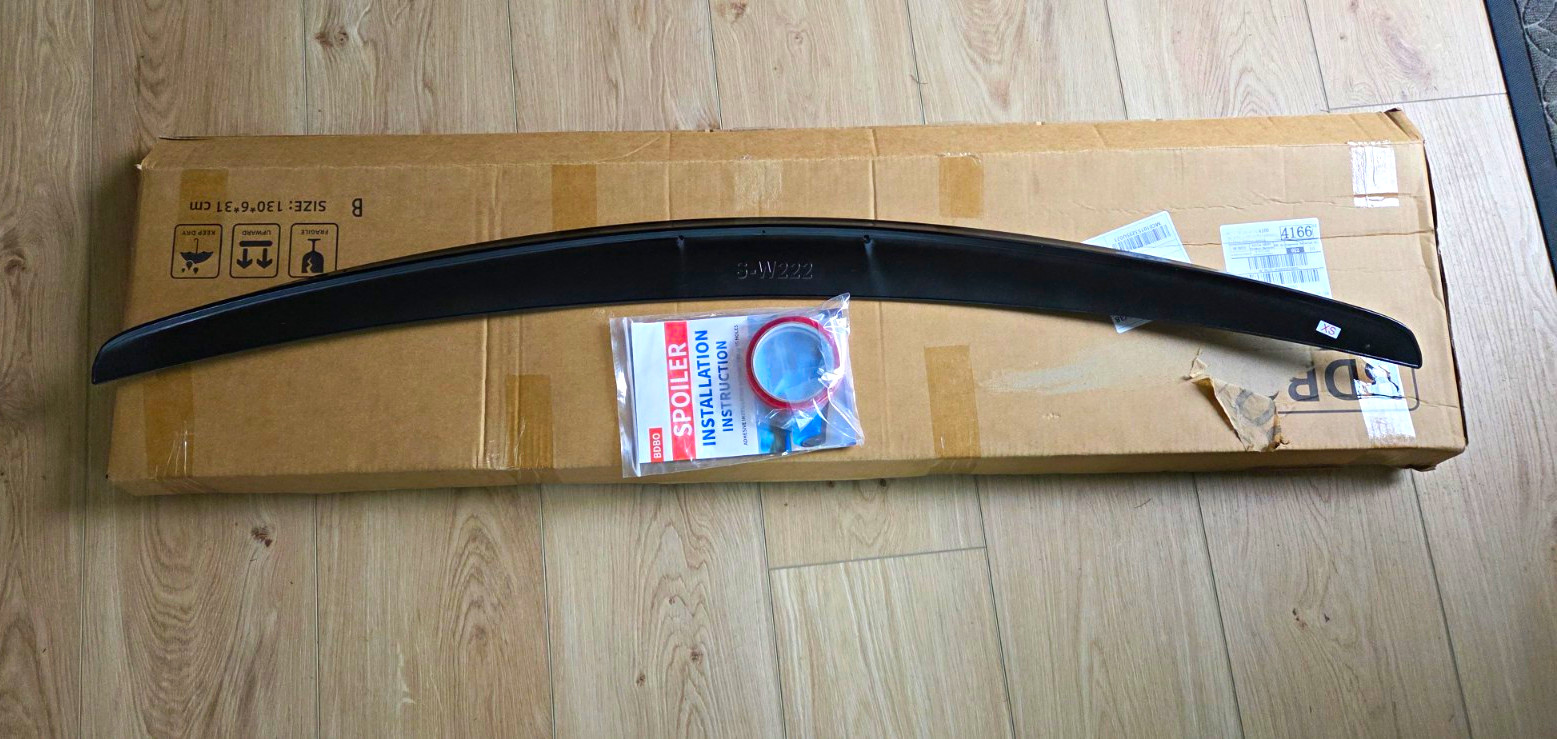NEW - Fit 2014-2020 Mercedes-Benz W222 S-Class Sedan Trunk Spoiler Painted#Black