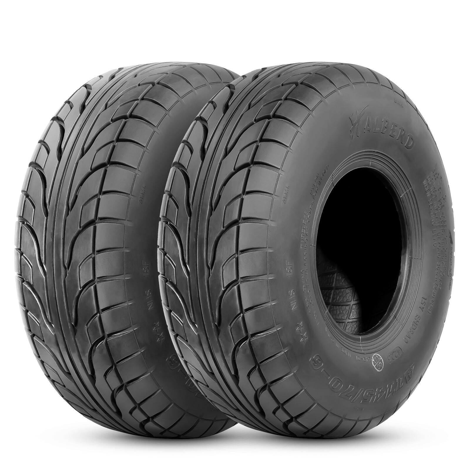 2PCS 145/70-6 ATV Tires 145/70x6 Street Go Kart Pavement Mini Bike Tire 145 70 6
