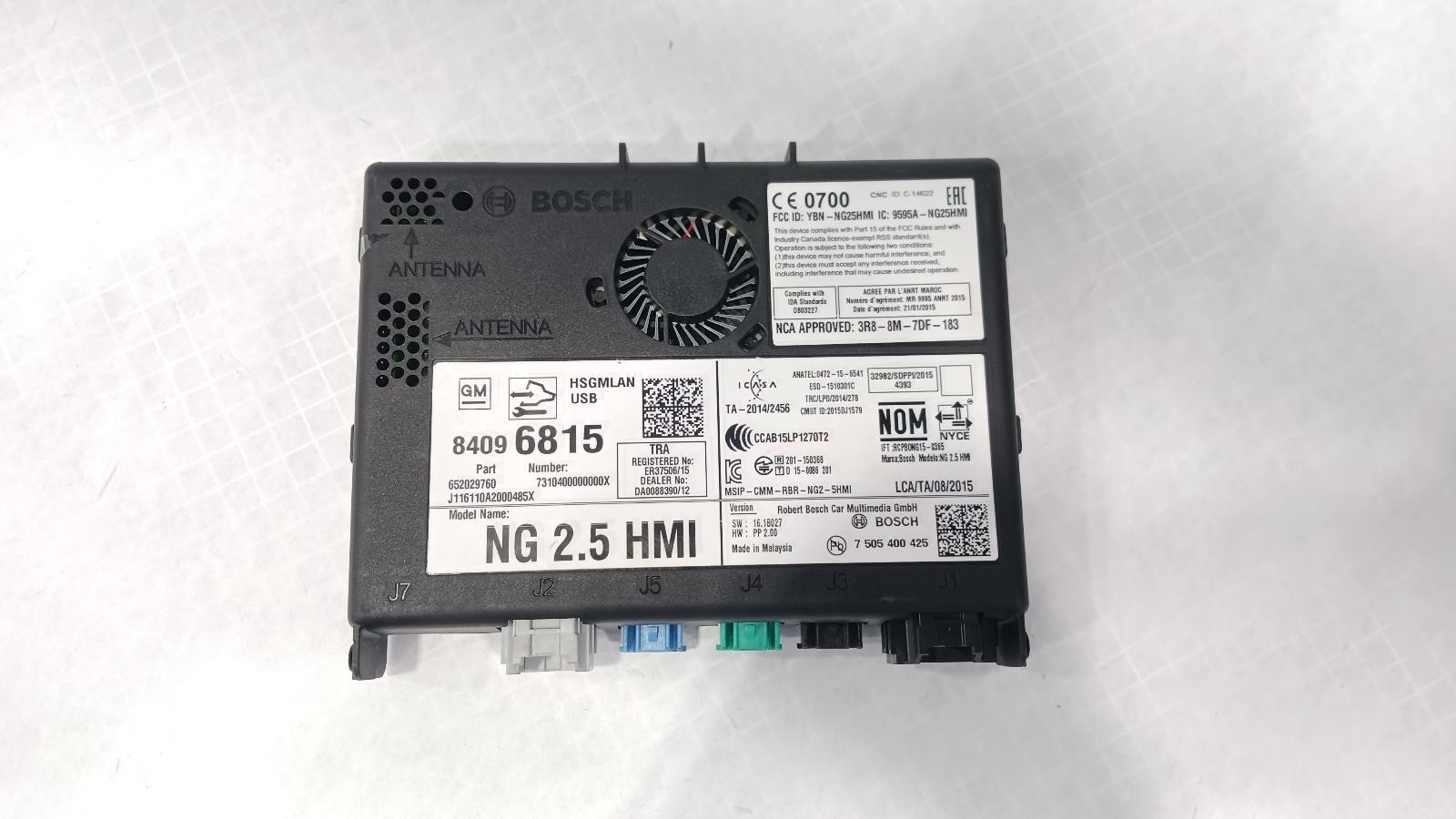 \'16-\'18 CHEVROLET IMPALA Human machine interface HMI OEM 1 Year Wnty