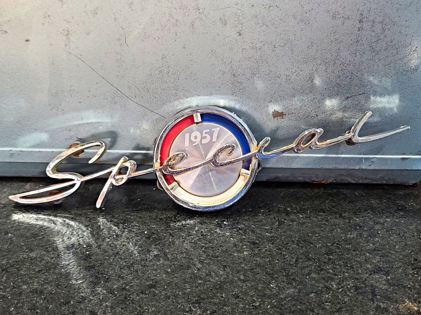 Vintage Original 1957 Buick Special Chrome Trunk Emblem Great Condition Vintage Original 1957 Buick Special Chrome Trunk Emblem Great Condition