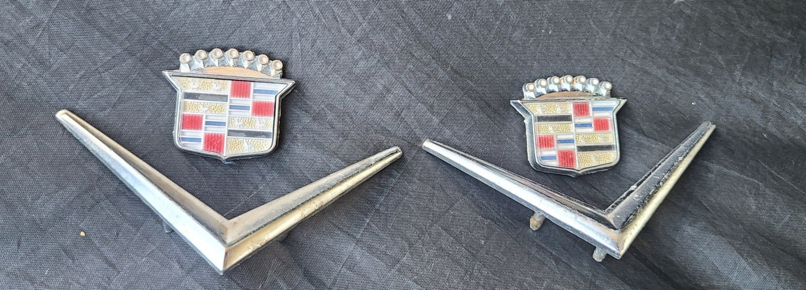 1980-1984 Cadillac Coupe Deville Sail Panel Emblems