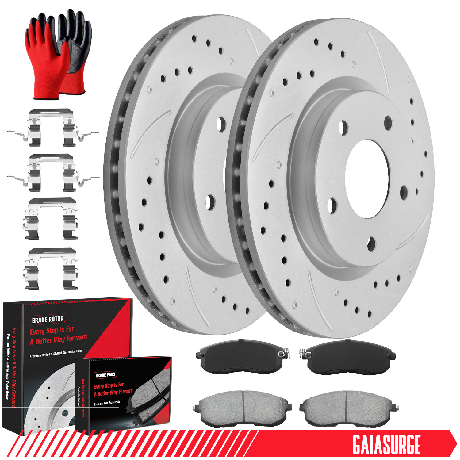 11''(280mm) Front Brake Disc Rotors and Pads Kit For 2013-2019 Nissan Sentra