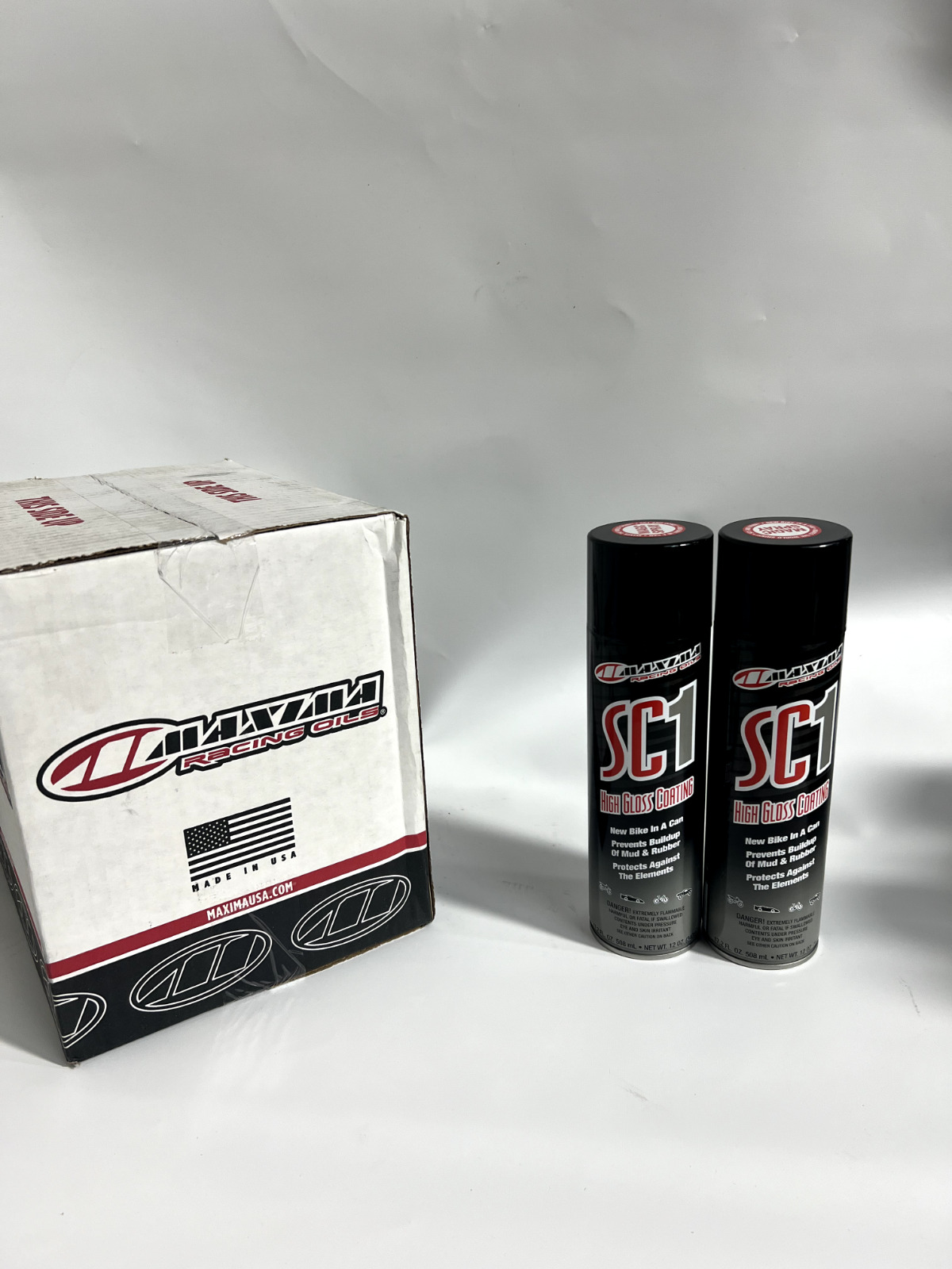Maxima Racing Oils SC1 High Gloss Silicone Clear Coat 17.2oz. Spray (2 Cans)
