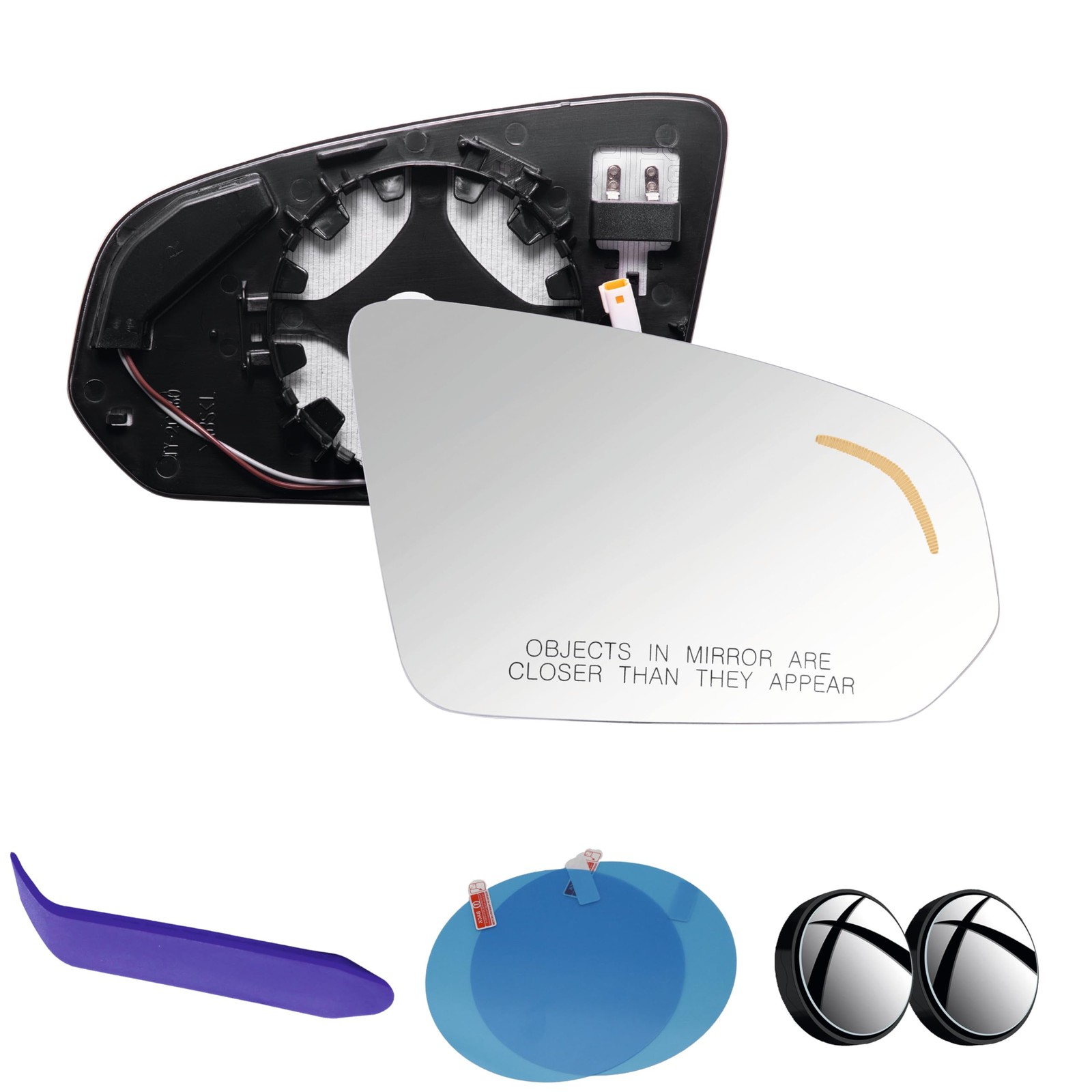 EAPPassenger Side Mirror Glass Compatible with Volvo S60 S90 V60 V90