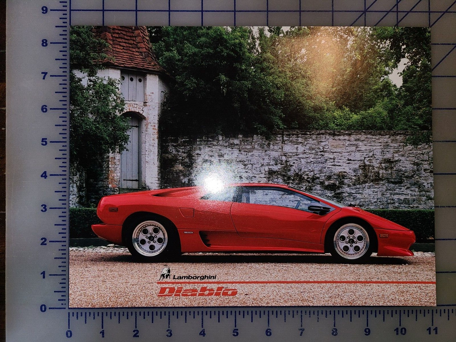 1990 1991 LAMBORGHINI DIABLO BROCHURE SHEET 1990 1991 LAMBORGHINI DIABLO BROCHURE SHEET