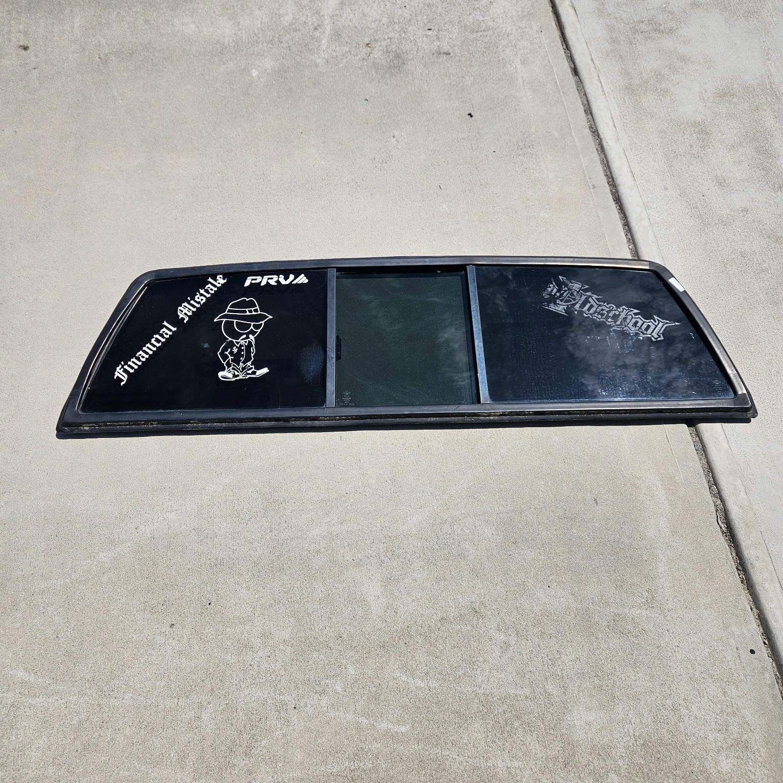 1986-1997 Nissan Pick Up Hardbody D21 Rear Back Glass Sliding OEM Tinted