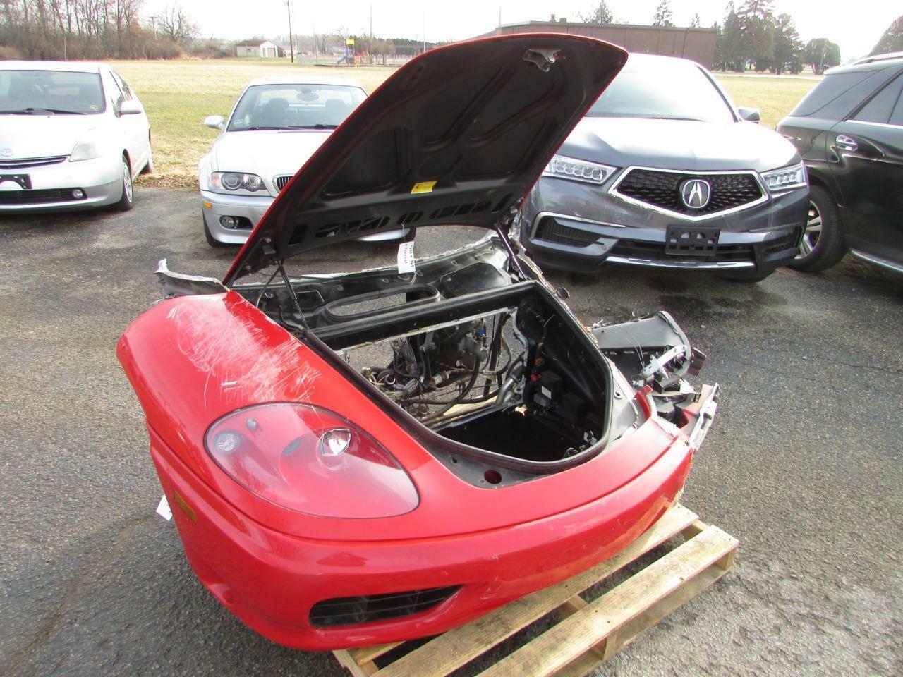 2003 Ferrari 360 Spider - Front Clip Frame Bumper Suspension Cooling Hood Fender