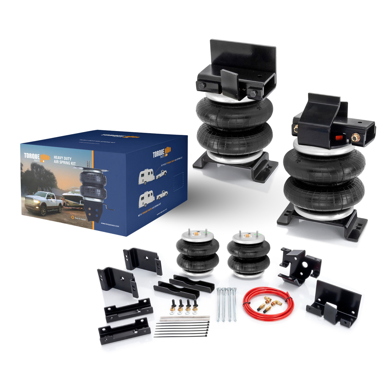 TORQUE Airbag Air Bag Suspension Kit for 2014-2025 Dodge Ram 2500 2WD 4WD