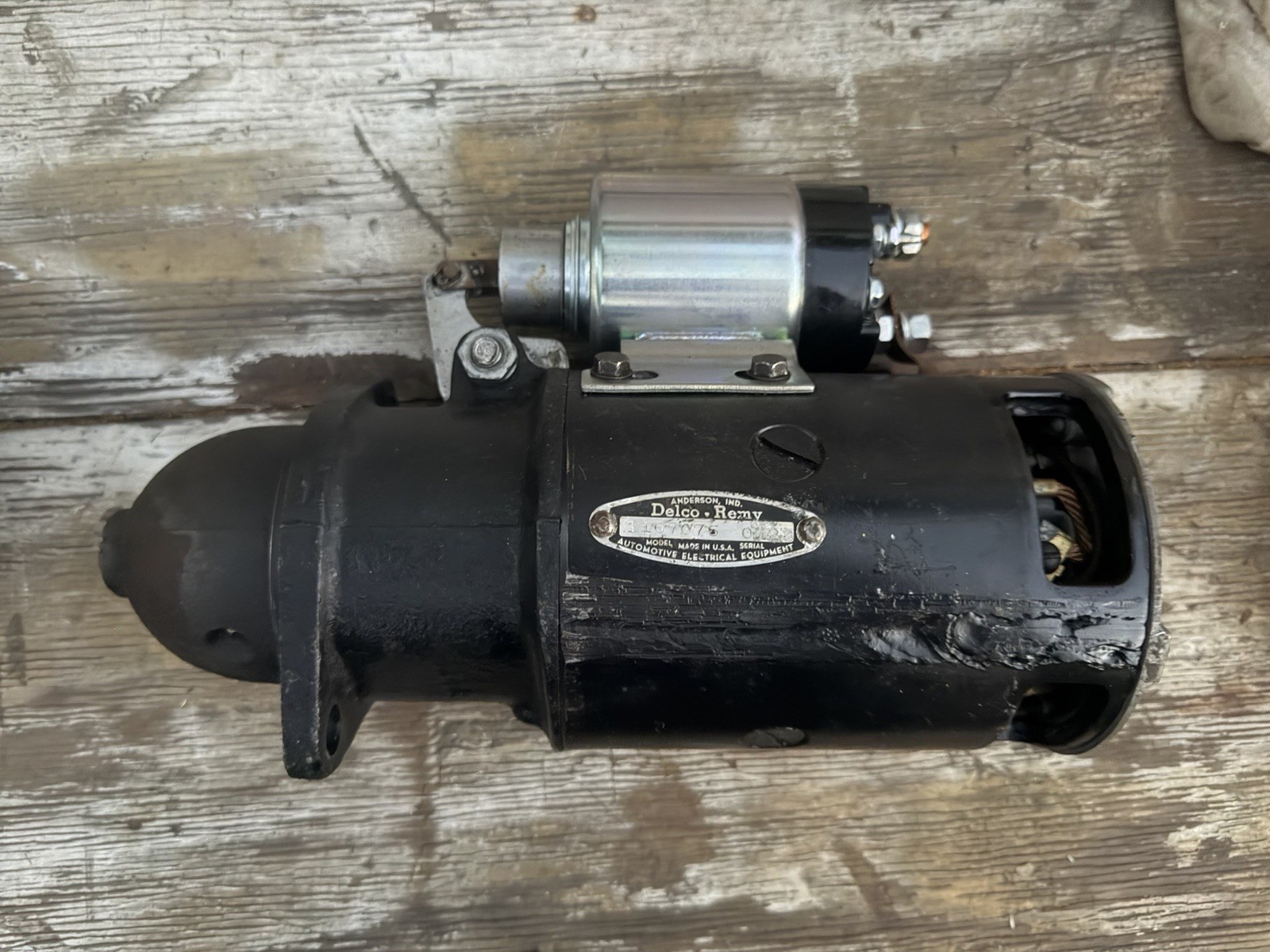 Delco Remy 1107075 6 V Direct Drive Starter Motor ￼1949-1954’ Chevrolet