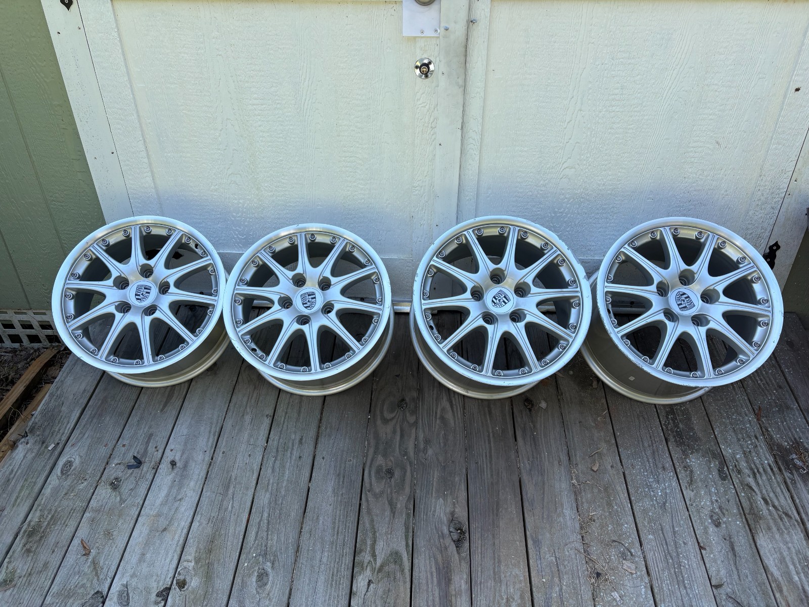 Genuine Staggered BBS 18-inch Split Rim Wheels for Porsche 911, Boxster, Cayman