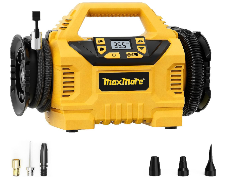 Portable Tire Inflator/deflator Compatible with DeWalt 20V Battery (Tool Only)