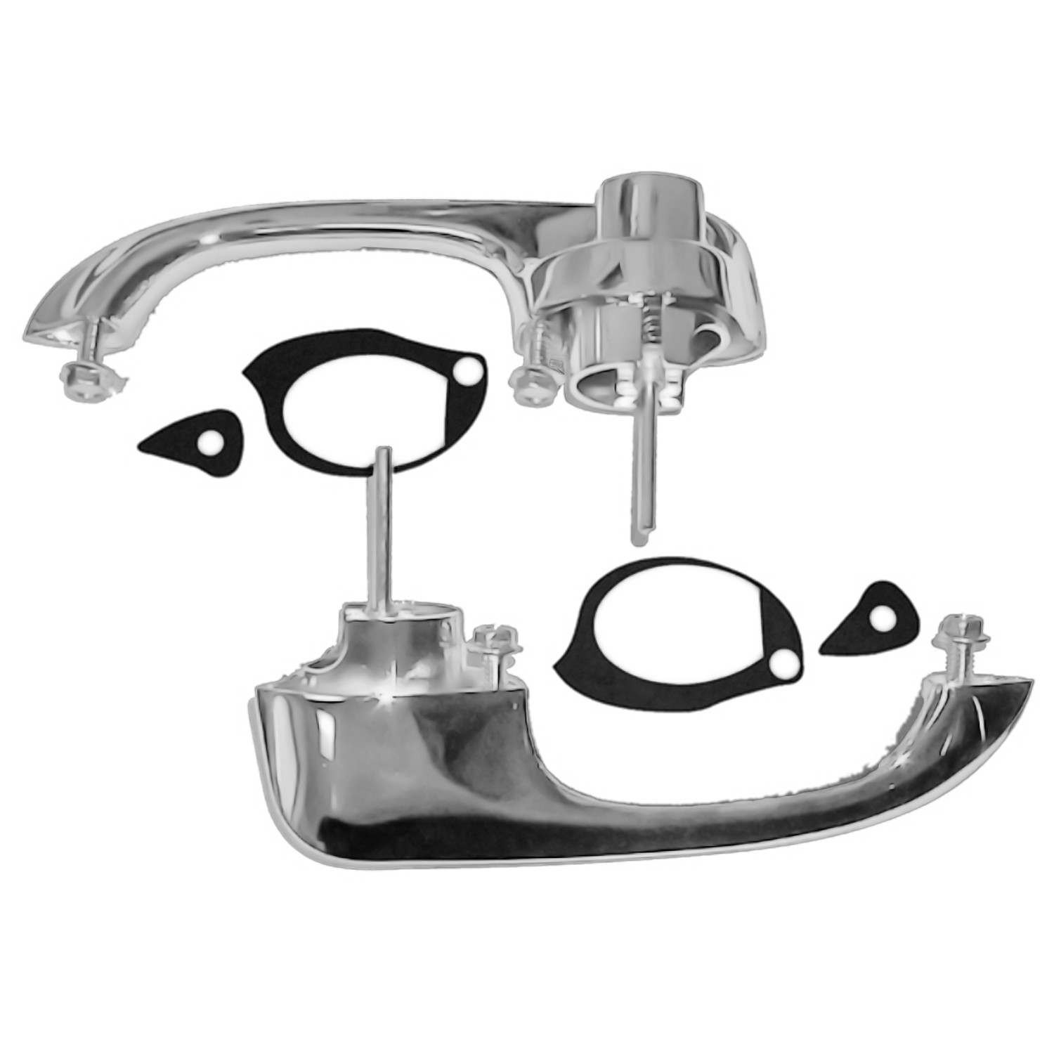Left & Right Side Front Door Handle Set Steel fits 68-69 Chevelle 4032-440-68S