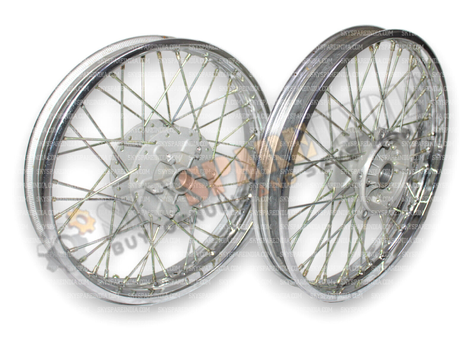 F/R Wheel Rim Assy Compatible With Royal Enfield Classic 350/500 Double Disc NOS