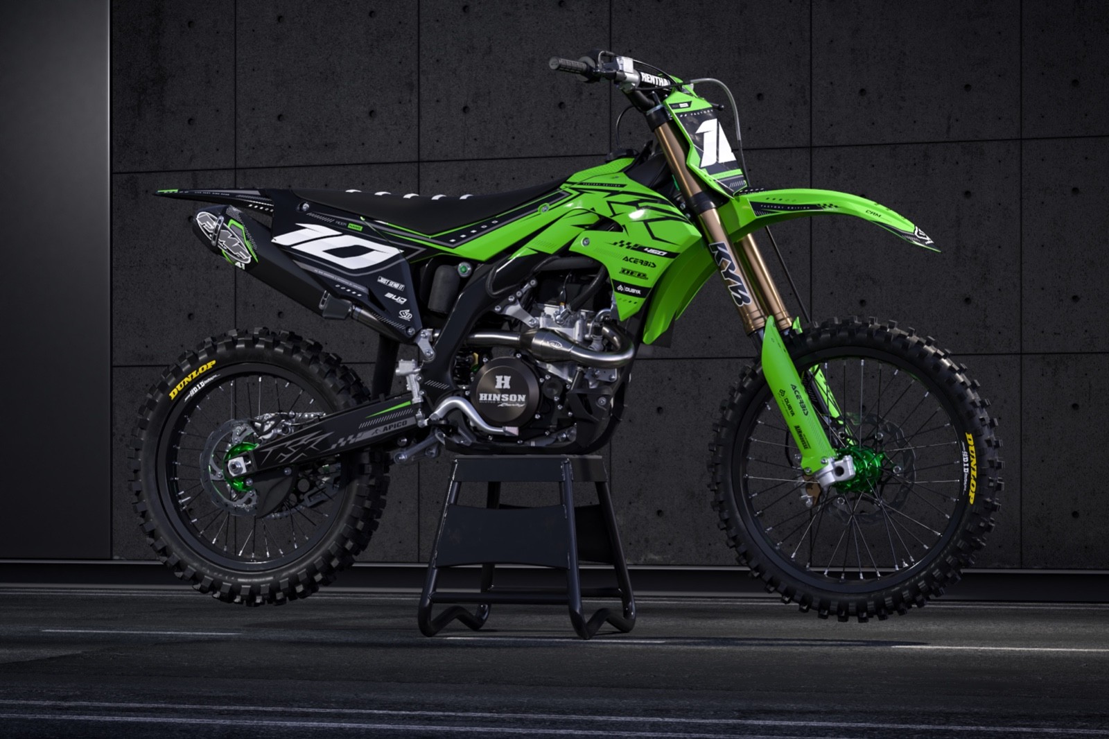 Fits Kawasaki KX450F (2019 to 2023) KX250F (2021 to 2024) graphic kits kxf kx 
