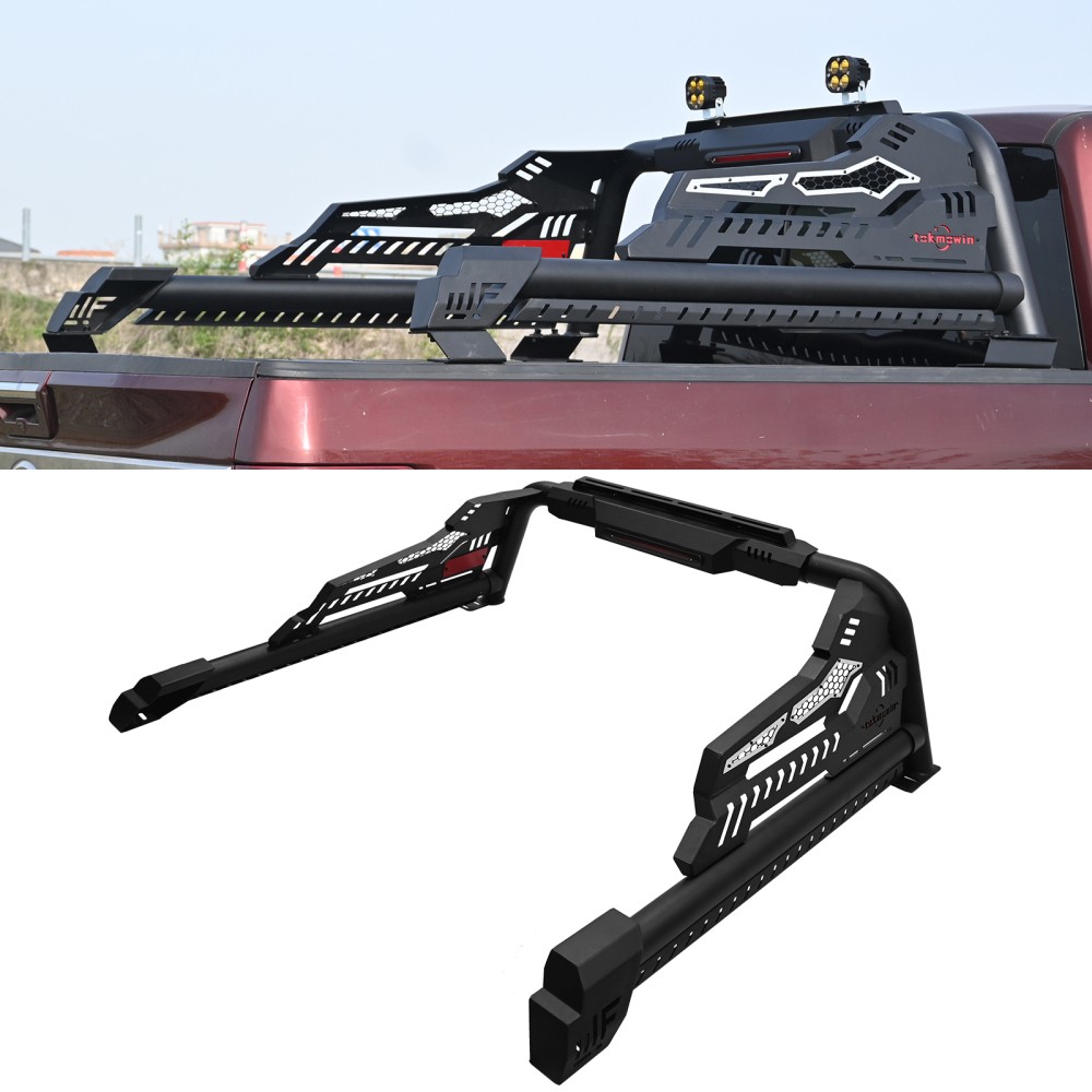 Universal Pickup Truck Bed Roll Bar Chase Rack for Tacoma Tundra Gladiator F150