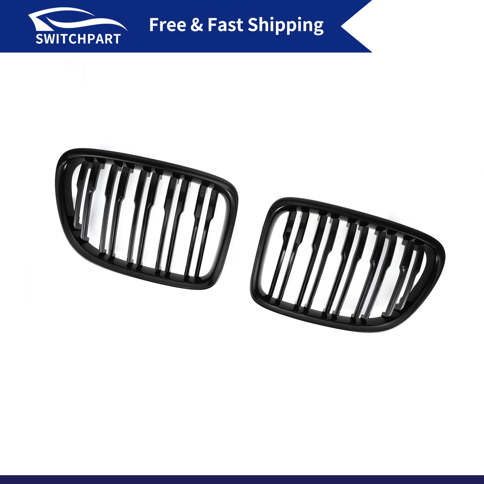 51112993305 Car Front Upper Bumper Grille Grill for BMW X1 E84 2009-2015 Gloss