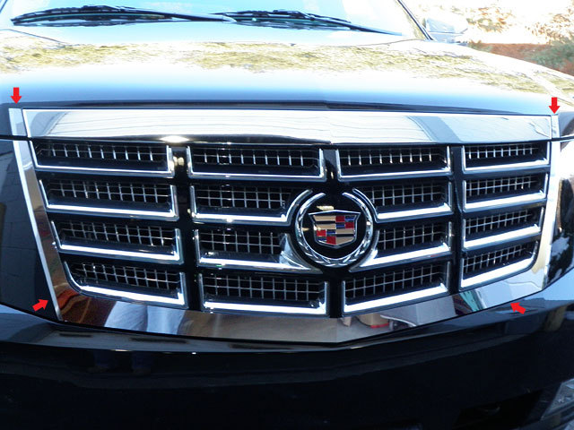 Chrome Grille Accent Trim 4PCS QAA Stainless Steel FOR Escalade 2007-2014