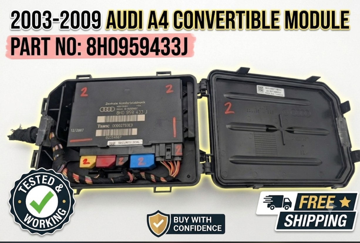 OEM 2003-2009 AUDI A4 CONVERTIBLE MODULE COMFORT CONTROL CONVENIENCE 8H0959433J 