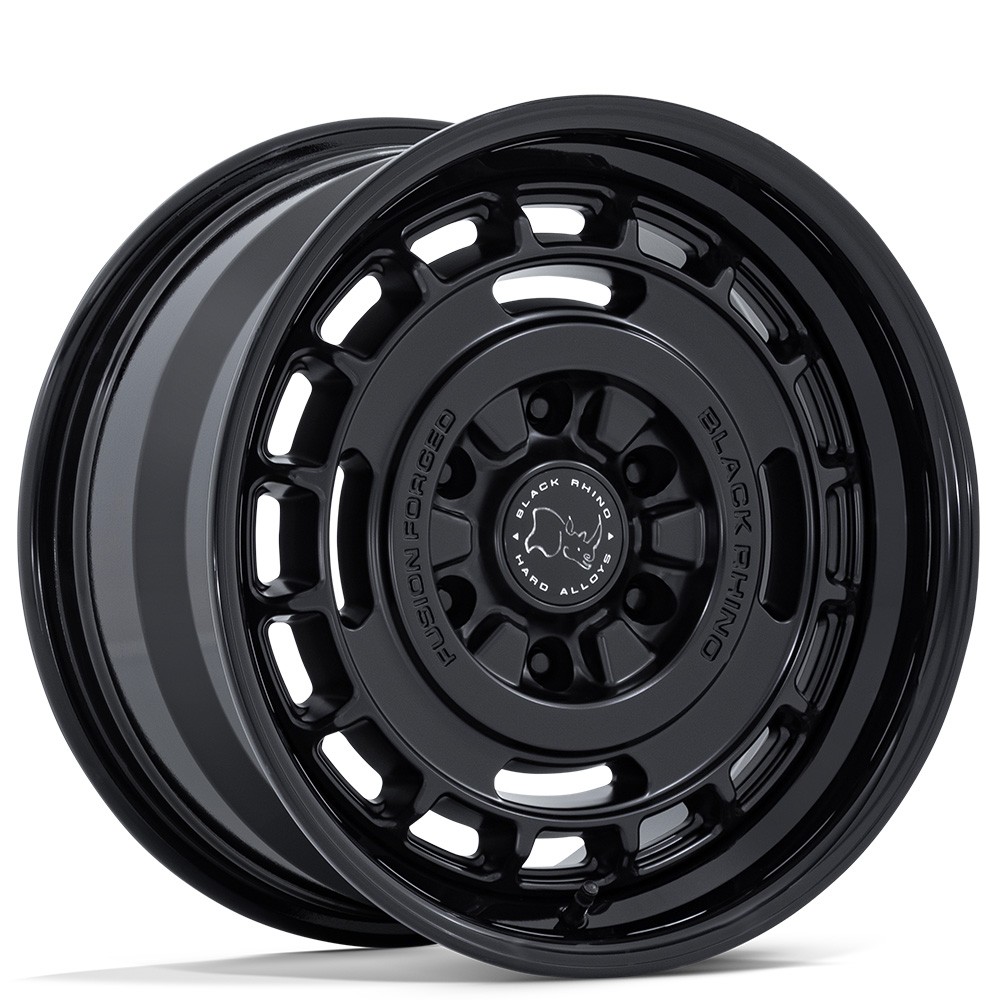 17x8 Black Rhino Wheels Vagabond BR600 Matte Black Black Off-Road Rims (4pcs)