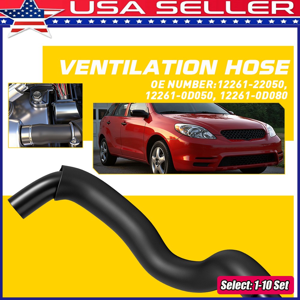 1-10x For Toyota Corolla 03-05 Matrix Air Intake Ventilation Rubber Pipe Hose