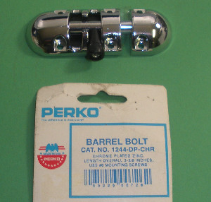 Perko 1244DP0CHR Barrel Bolt Chrome 3-3/8\ Perko 1244DP0CHR Barrel Bolt Chrome 3-3/8\