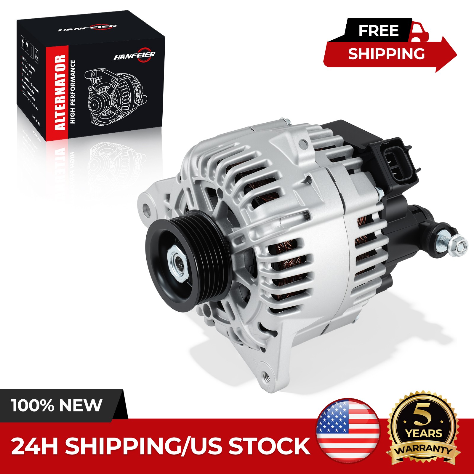 Alternator for Hyundai Sonata Santa Fe 2002-2004 V6 2.7L 2.5L 11020N 37300-37405