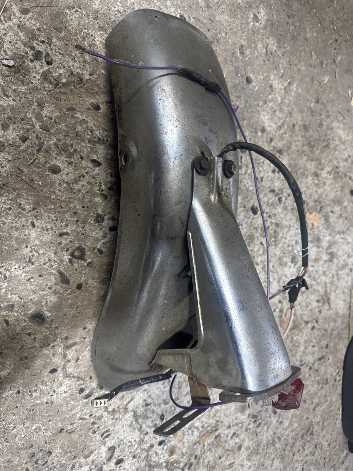 Suzuki GT750 Rear Fender Fair Condition Good Candidate for A Refurbish. Suzuki GT750 Rear Fender Fair Condition Good Candidate for A Refurbish.