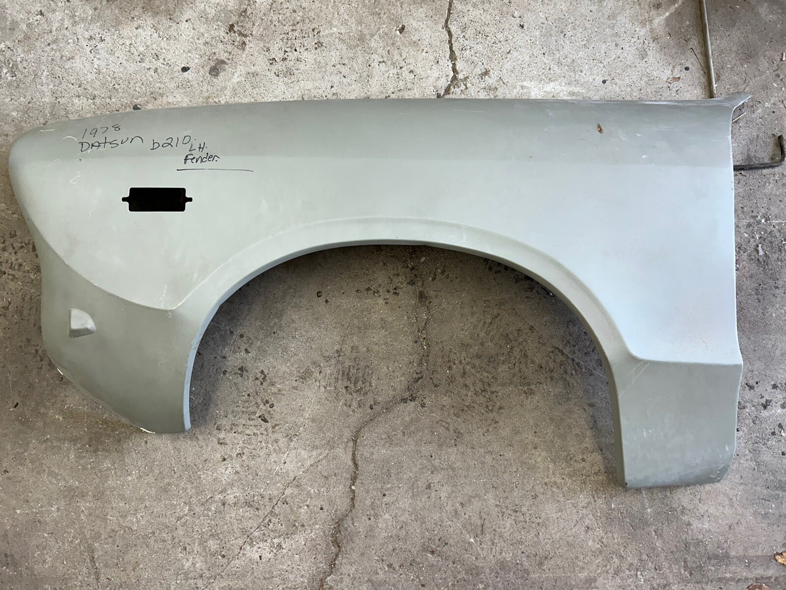 NOS Metal LH Drivers Side Fender that fits 1973-1978 Datsun B210