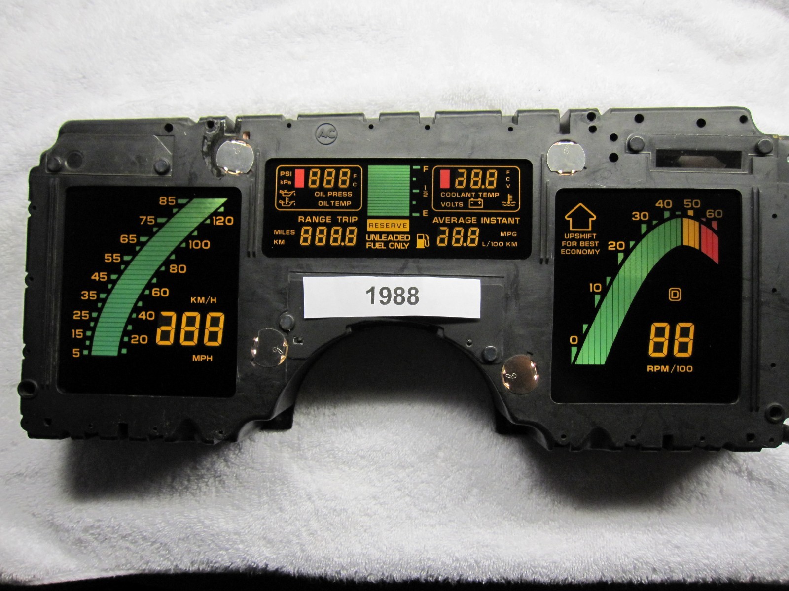 1988 Corvette Tuned port digital dash instrument cluster Rebuilt 85 86 87 84 89