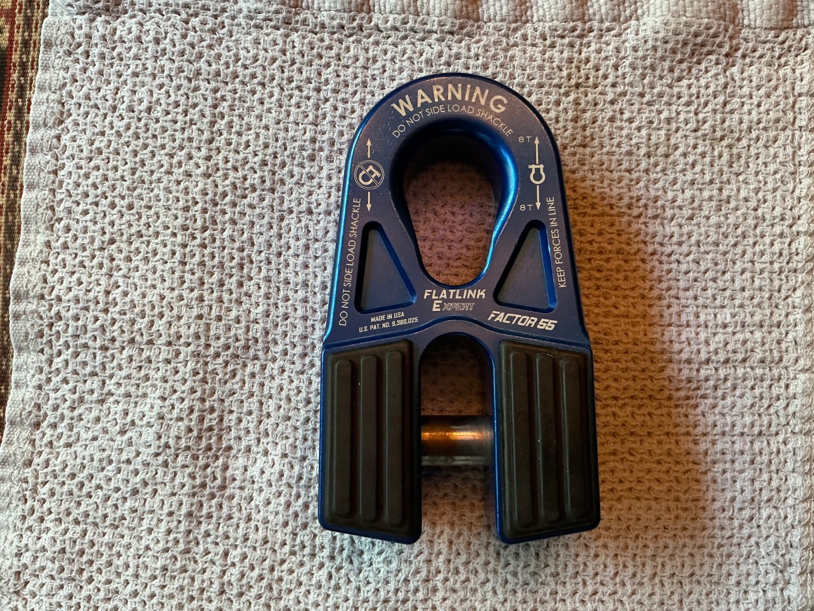 Factor 55 Flatlink E (Expert) Winch Hook Shackle Blue Factor 55 Flatlink E (Expert) Winch Hook Shackle Blue