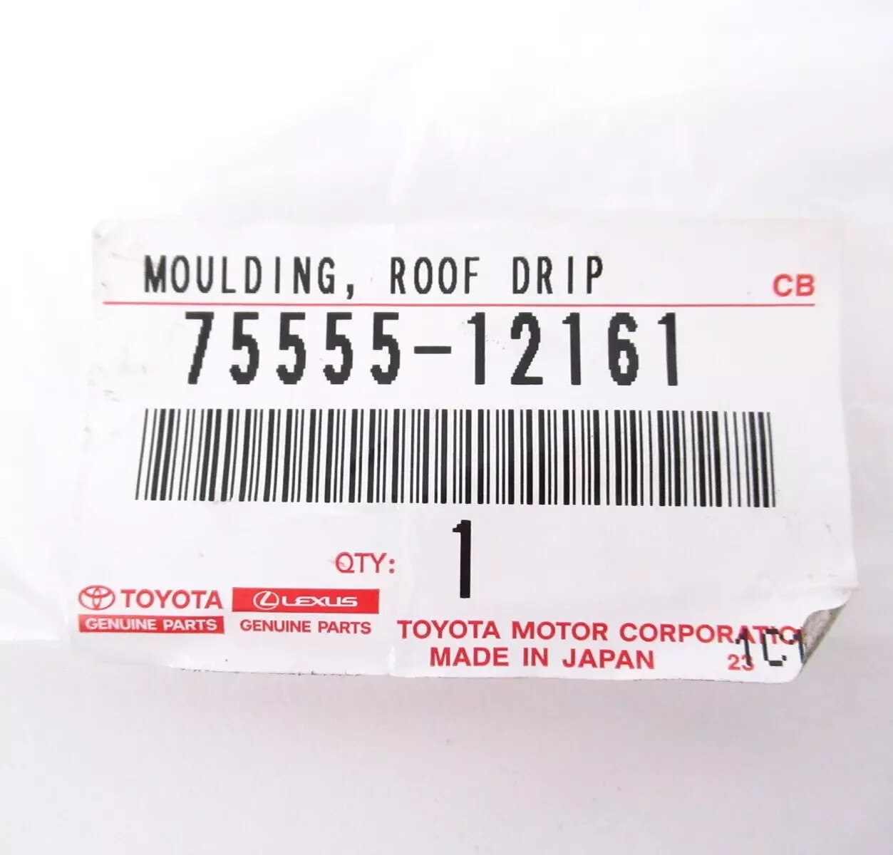 Genuine OEM 08-15 Scion xB Center RIGHT Roof Drip Side Trim Moulding 75555-12161