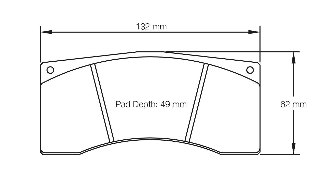 Pagid Racing Brake Pads Rear RS19 1674 McLaren 650S GT3, 720s GT3, MP4-12C GT3