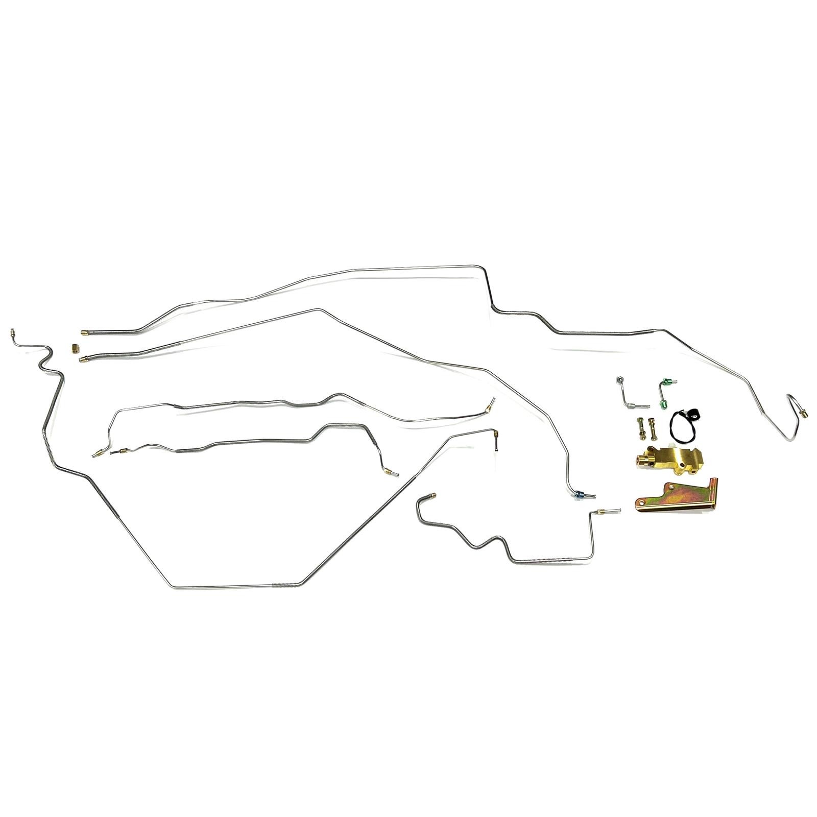 The Stop Shop F1969PV2 Complete Brake Line Kit, 69 Camaro