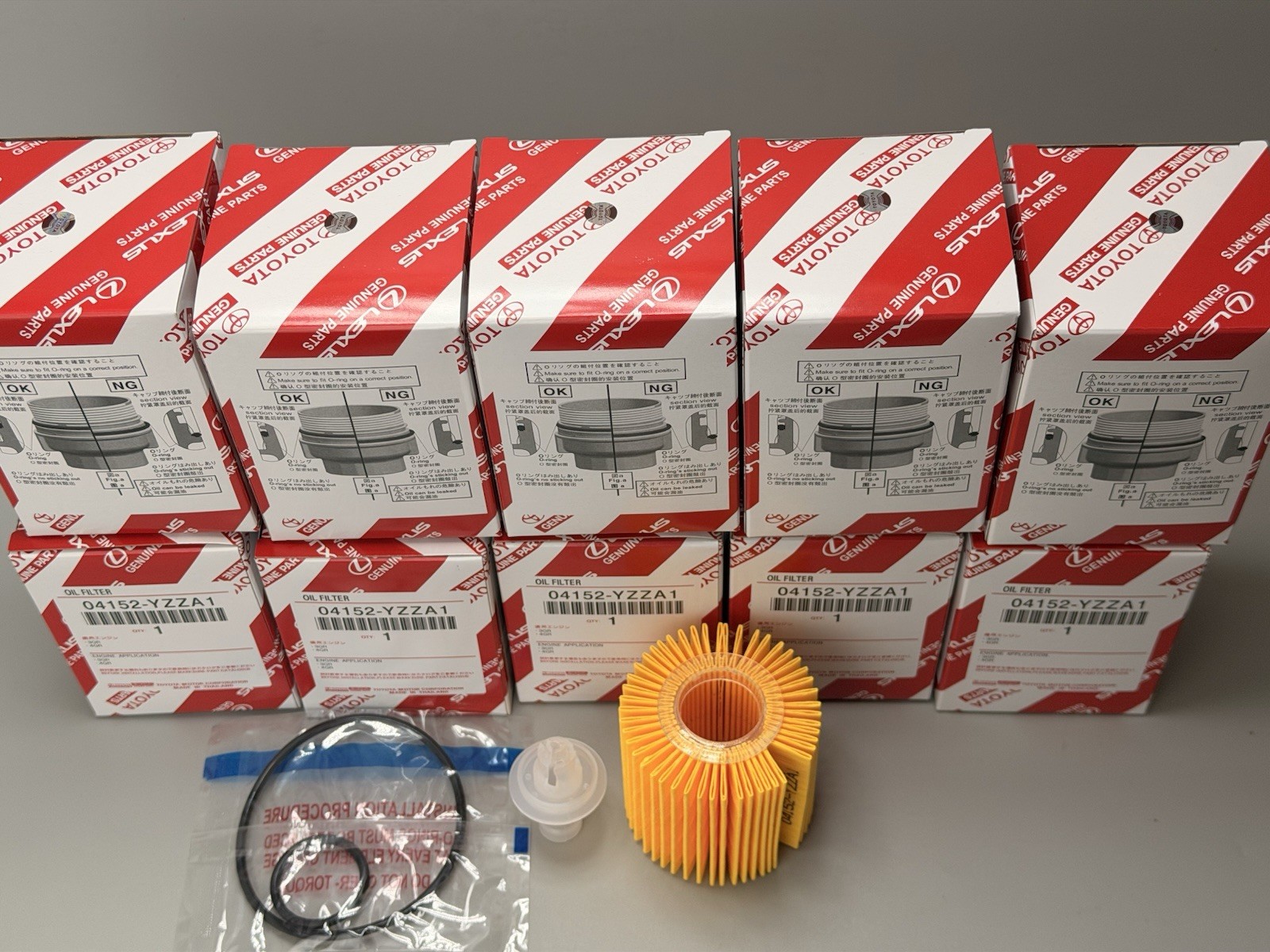 PACK of 10 04152-YZZA1 Genuine OEM Engine Oil Filter FREE SAME DAY SHIPPING