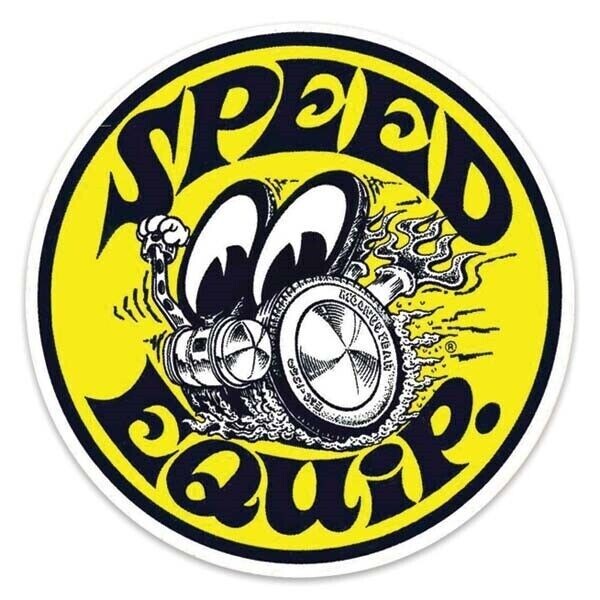 MOONEYES SPEED EQUIP STICKER DECAL HOT RAT ROD DRAG RACING GASSER NHRA 4\ MOONEYES SPEED EQUIP STICKER DECAL HOT RAT ROD DRAG RACING GASSER NHRA 4\