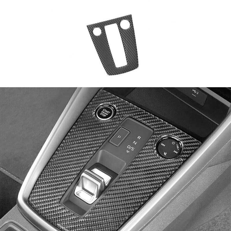 Real Carbon Fiber Gear Shift Panel Trim Cover for Audi A3 S3 RS3 2021-2024