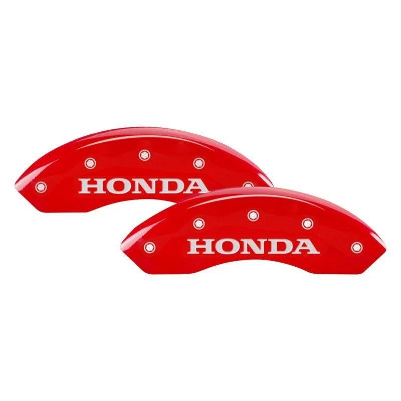 For Honda Accord 18-25 MGP Gloss Red Caliper Covers w Engraving Full Kit, 4 pcs