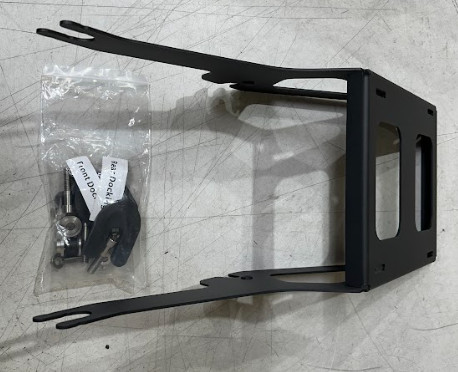OS&D Advanblack Two-Up Rear Tour Trunk Pack Mount for Harley Softail '00-'17