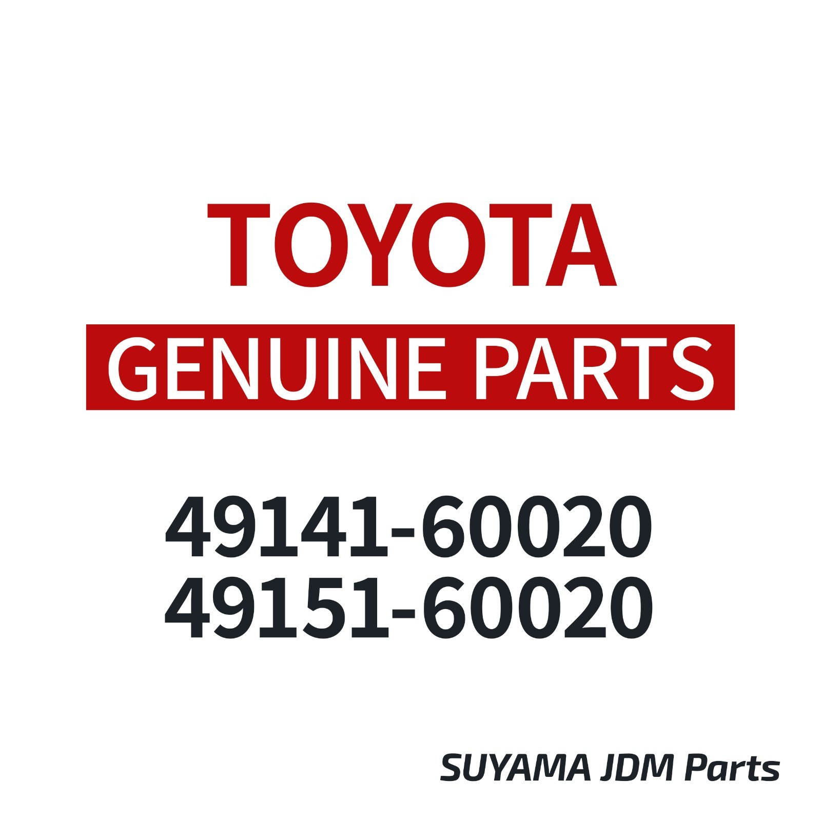 Genuine Toyota Lexus Suspension Accumulator 4-Set oem 49141-60020,49151-60020