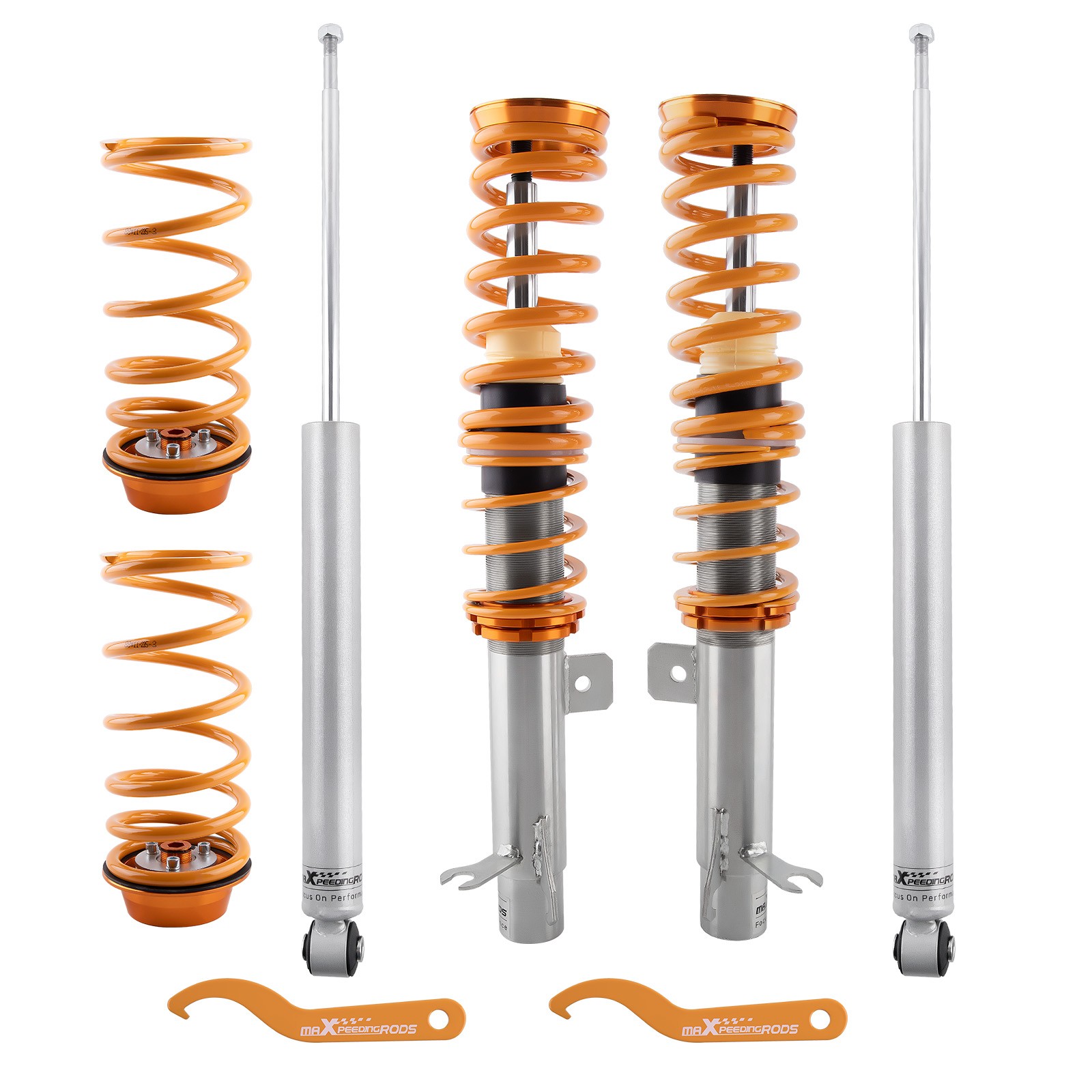 Height Adjustable Coilovers Front Rear for Ford Focus MK1 1998-2004