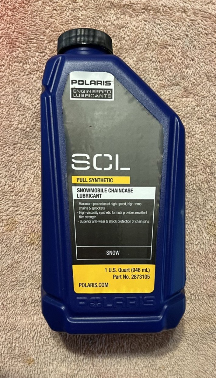Polaris Synthetic Snowmobile Chaincase Lubricant, 2873105, 1 Quart