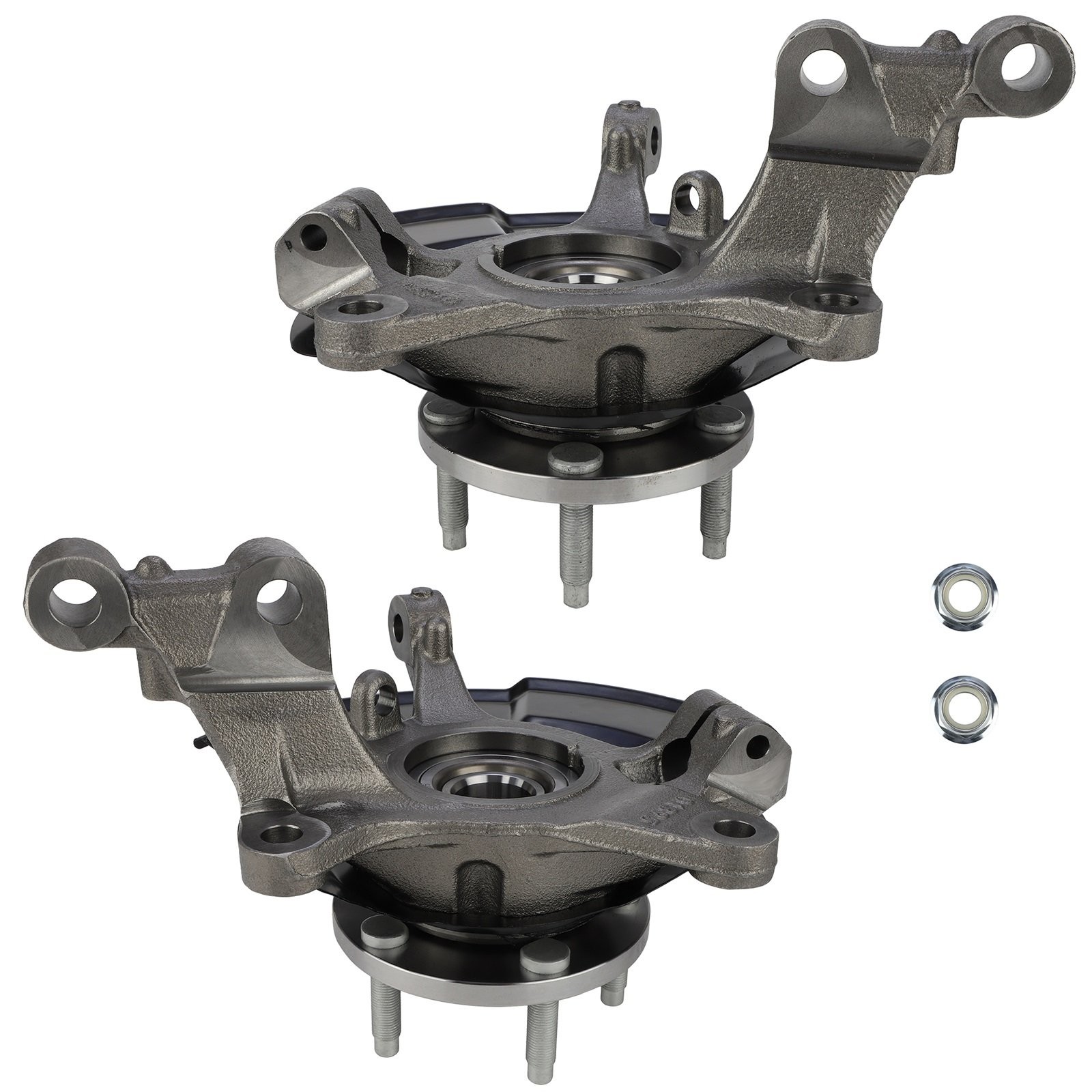 Front 2Pcs Wheel Hub Bearing Knuckles For Lincoln MKX 2007-2010 Ford Edge