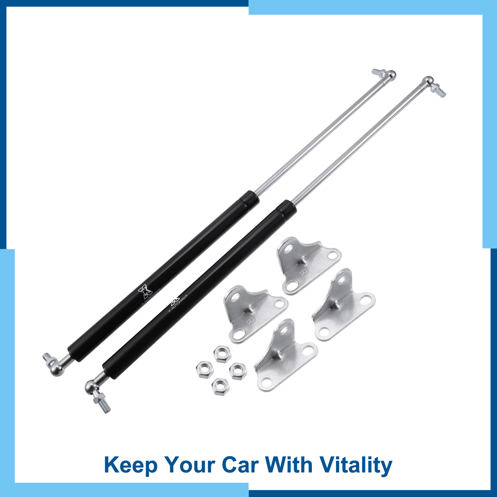 Universal Pack (2) 23inch 200lbs Gas Struts Springs Lift for Truck Bed Covers